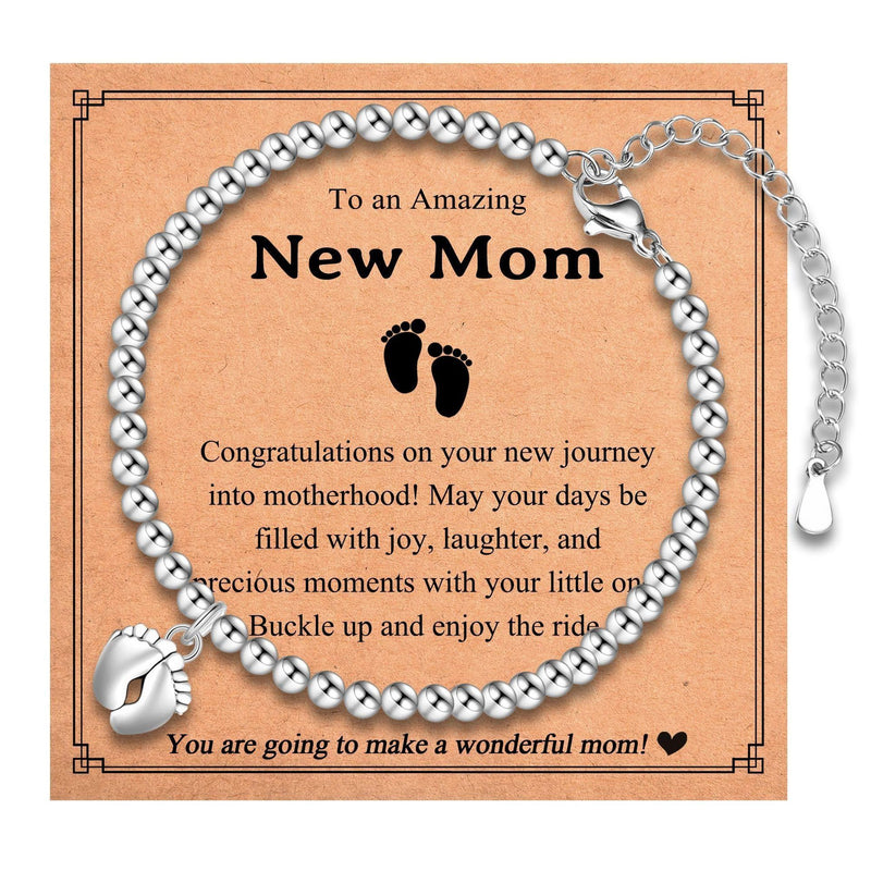 HAILANG Sliver Beads Bracelet Lobster Buckle Adjustable