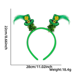 Lady Headbands St Patrick's Day Headdress Party Decorate Headband Saint Patrick’s Clasp Plastic Hairbands Hair Accessories