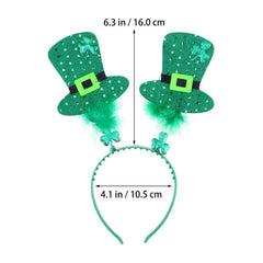 6 Pcs Irish Headband Headwear for St Patrick’s Day Headbands Hair Feather Festival Party Decor Hoop Plastic Women Miss