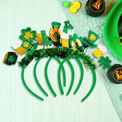 Lady Headbands St Patrick's Day Headdress Party Decorate Headband Saint Patrick’s Clasp Plastic Hairbands Hair Accessories