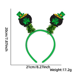 Lady Headbands St Patrick's Day Headdress Party Decorate Headband Saint Patrick’s Clasp Plastic Hairbands Hair Accessories