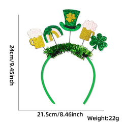 Lady Headbands St Patrick's Day Headdress Party Decorate Headband Saint Patrick’s Clasp Plastic Hairbands Hair Accessories