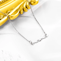 1 pc European and American niche minimalist English letters mama collarbone chain necklace stainless steel fashion jewelry Mother's Day gift
