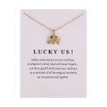 Fashion Jewelry Graceful Chain Elephant Necklace For Women Style 005