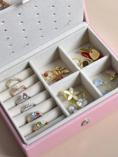 Gleeft® Double Layer Jewelry Box